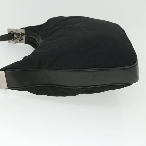 GUCCI Shoulder Bag Canvas Leather Black Auth - Picture 5 of 16